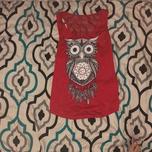 Cute owl tank top